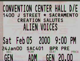 Ticket to Alien Voces - Spock vrs Q Feb 5th 2000